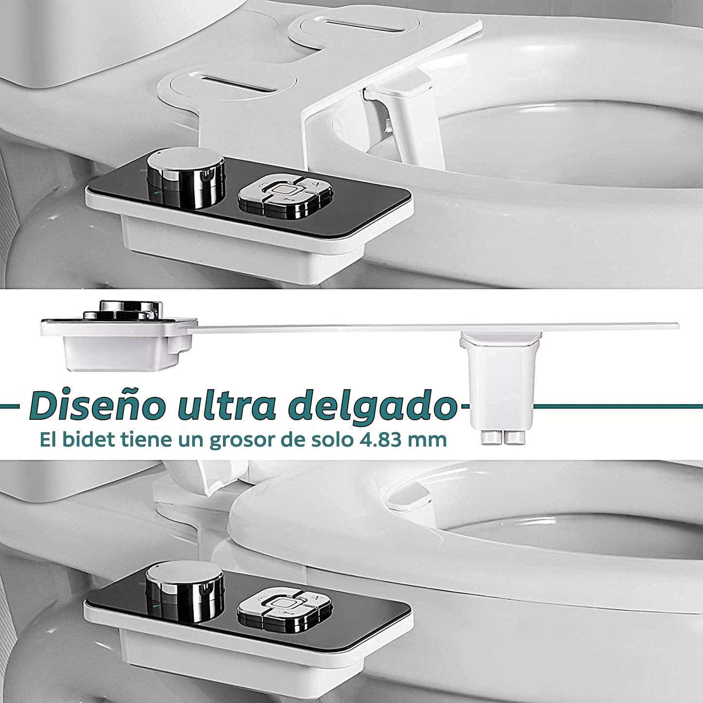 Bidet Elegante 3 Modos No Eléctrico Fácil Instalación