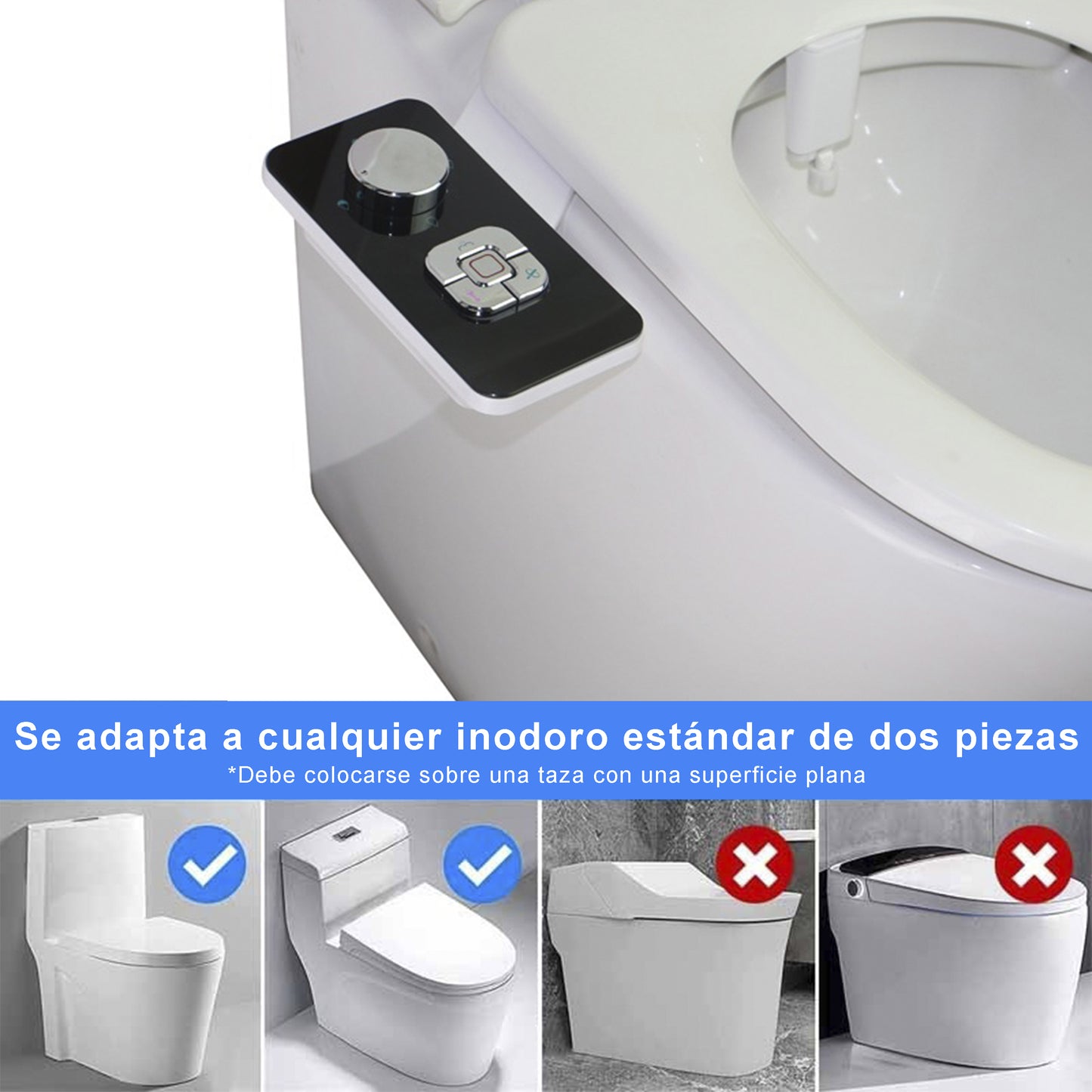 Bidet Elegante 3 Modos No Eléctrico Fácil Instalación